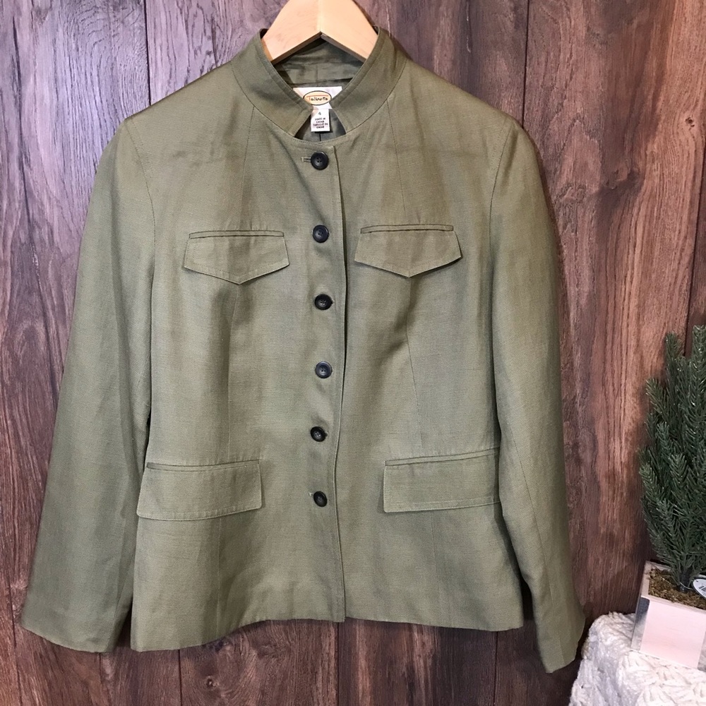 Talbots sage green jacket - Picture 2 of 5